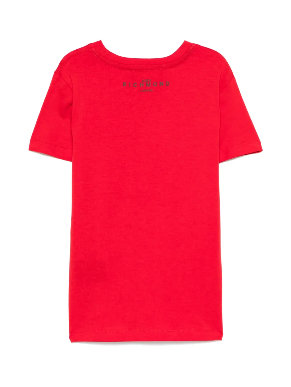 John Richmond Junior T-shirt met logoprint - Rood