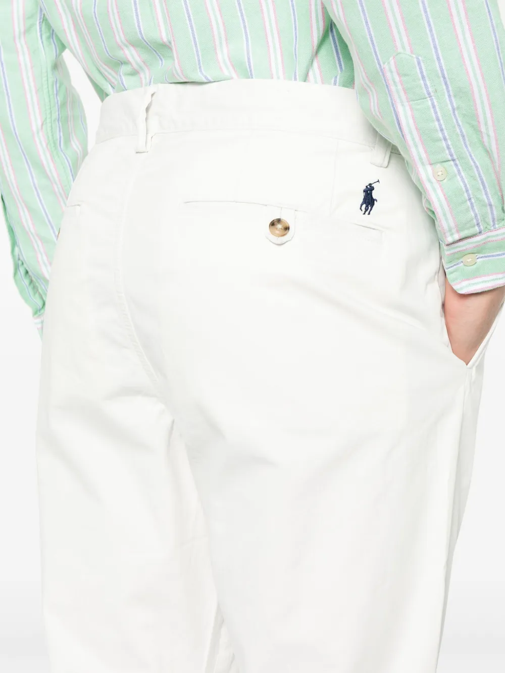 Polo Ralph Lauren Chino met Polo Pony-borduurwerk Wit