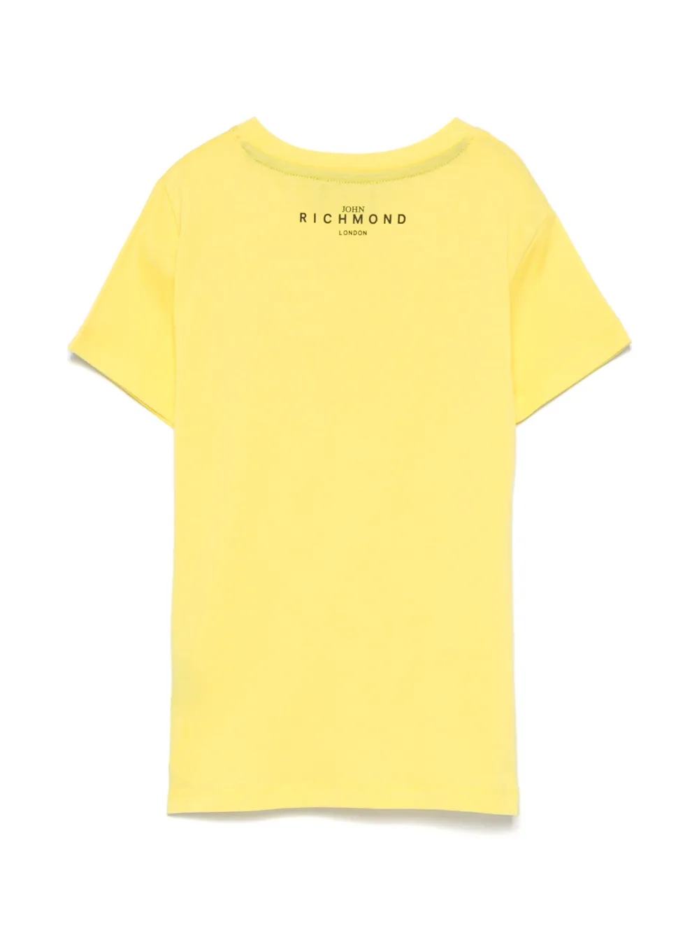 John Richmond Junior T-shirt met logoprint - Geel