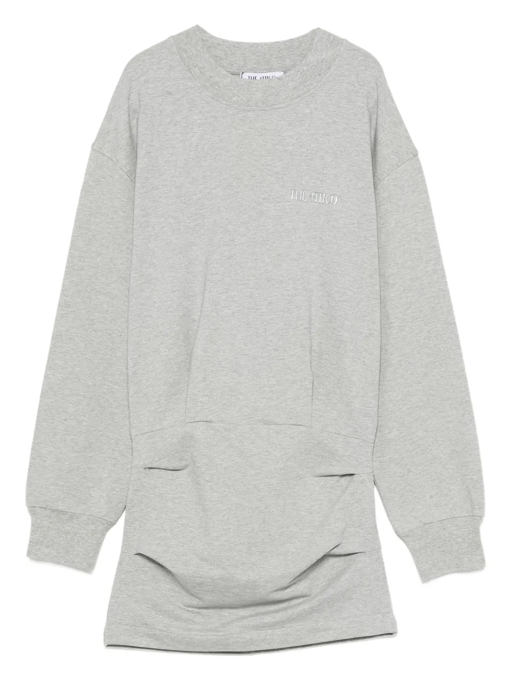 The Attico long sleeve mini dress - グレー The Attico long sleeve mini dress - グレー