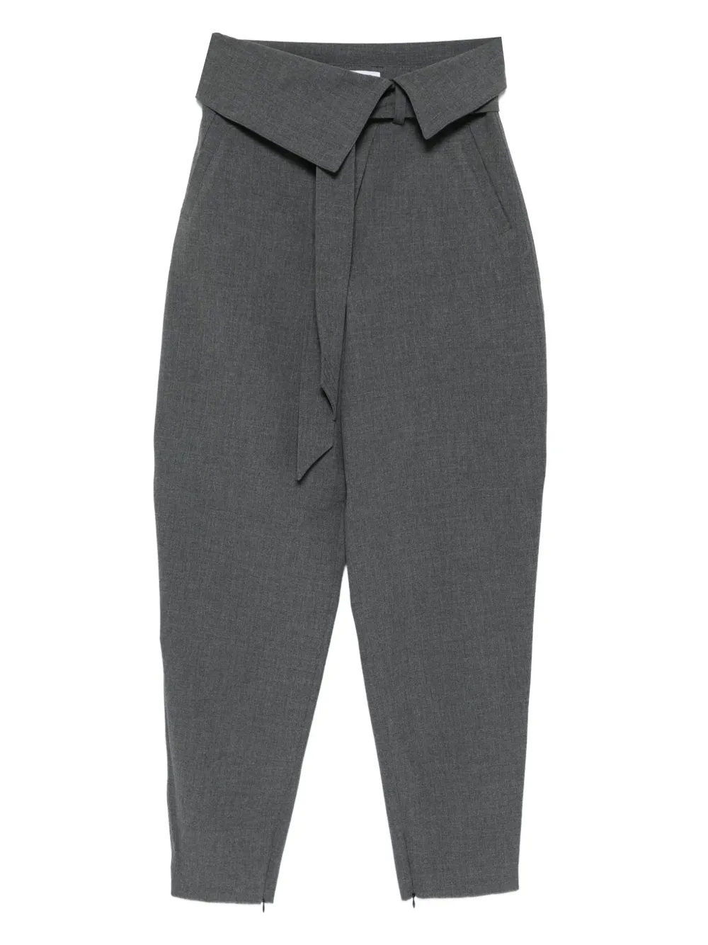 The Attico fold waist trousers Grijs