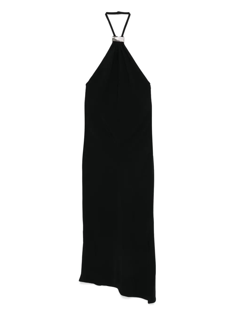 The Attico halterneck low-back midi dress - ブラック The Attico halterneck low-back midi dress - ブラック