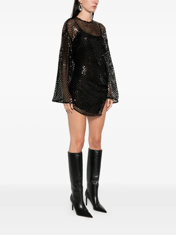 attico mini dress Collar Mini Dress