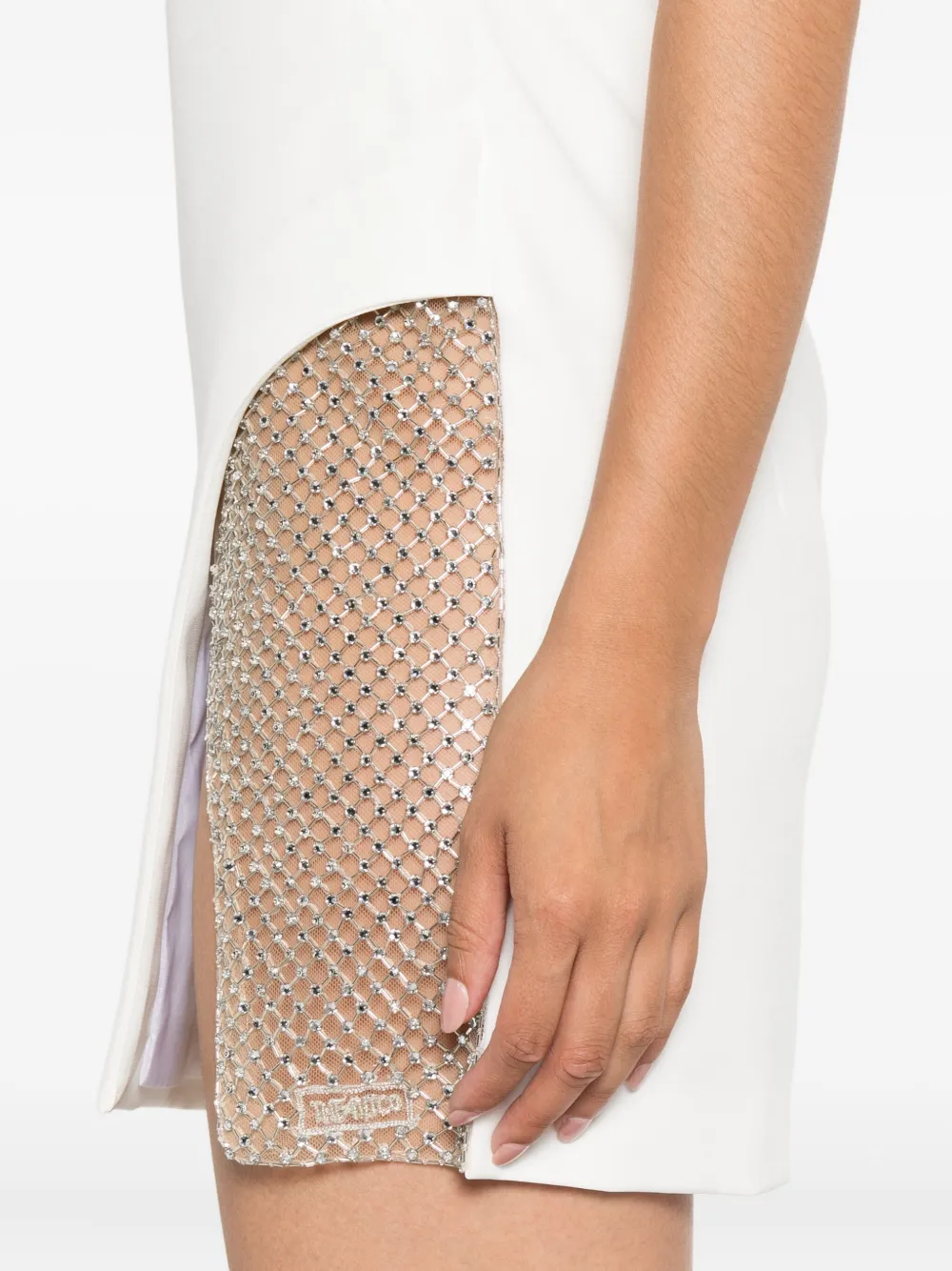 The Attico Strapless mini-jurk Wit