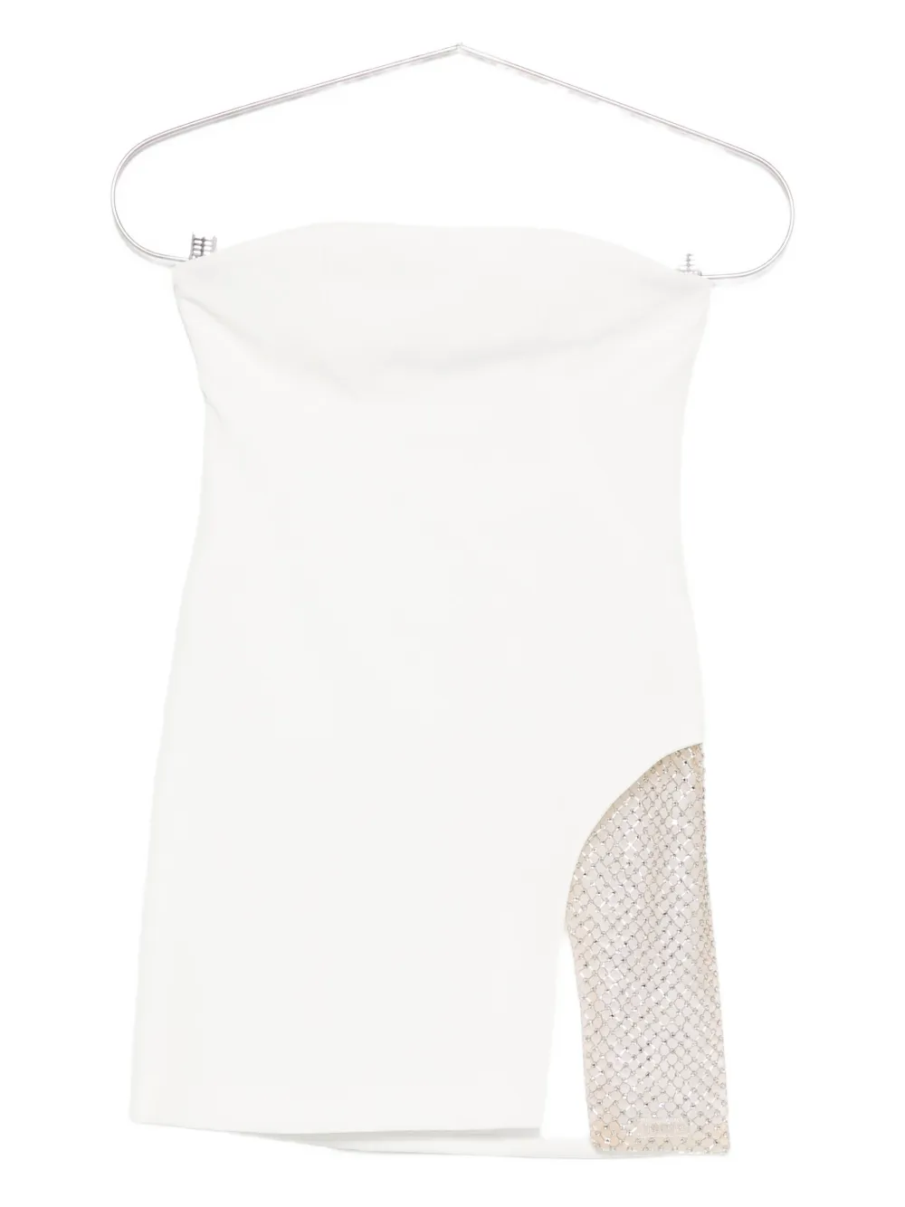 The Attico strapless mini dress Wit