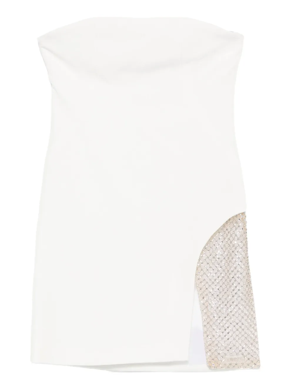 The Attico Strapless mini-jurk Wit