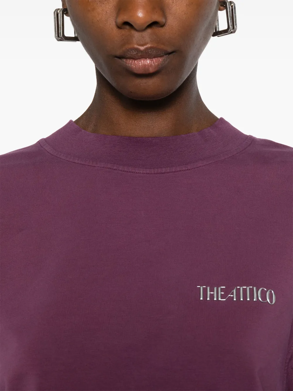 The Attico Jersey mini-jurk Rood