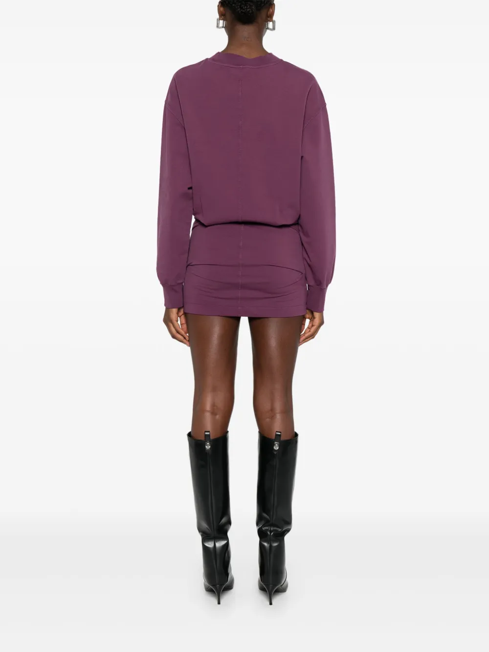 The Attico Jersey mini-jurk Rood