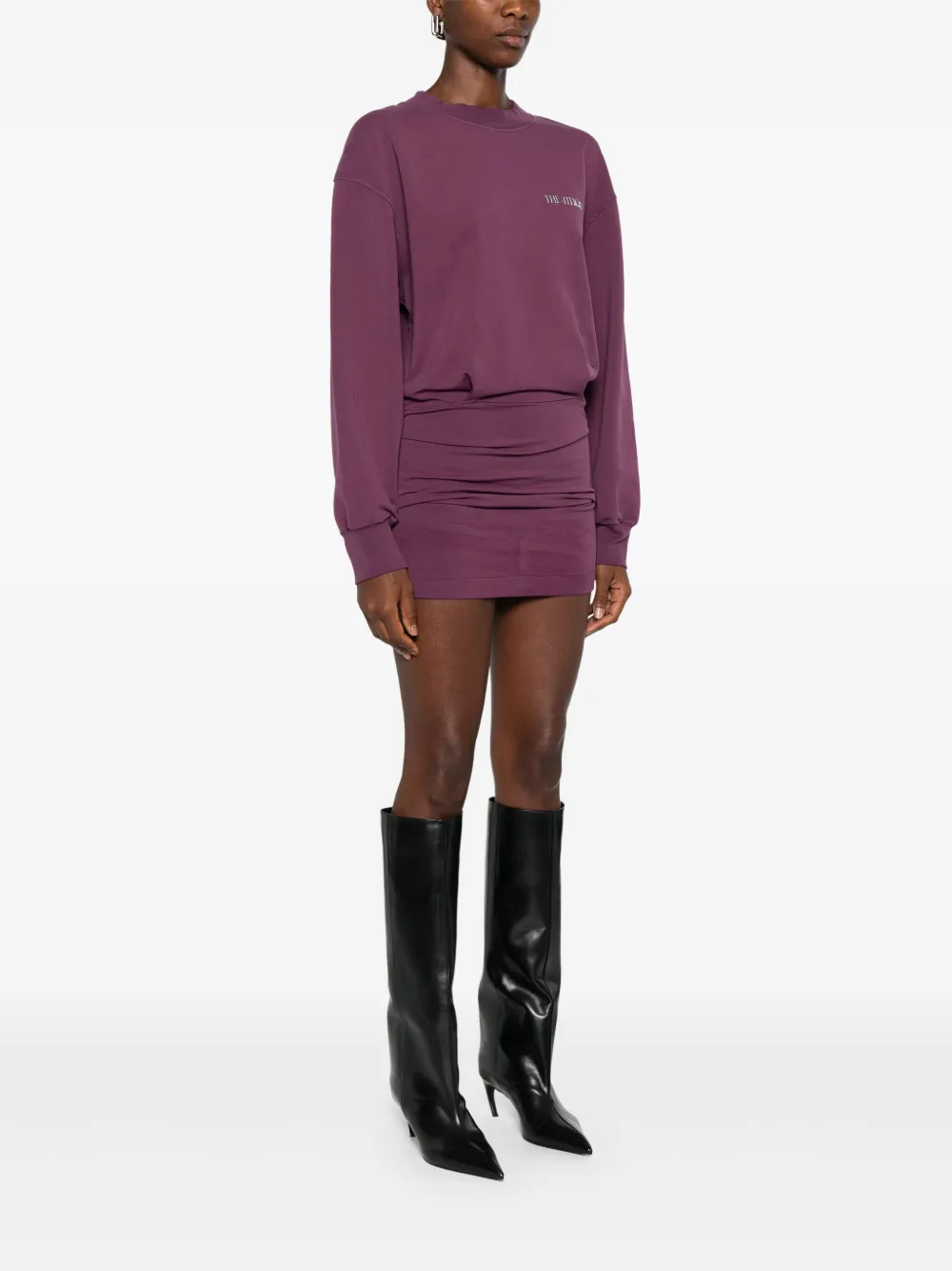 The Attico Jersey mini-jurk Rood