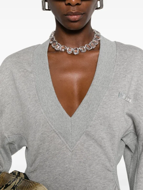 The Attico - Grey Cotton mini Dress