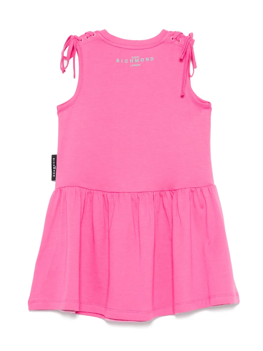 John Richmond Junior Jurk met logoprint - Roze