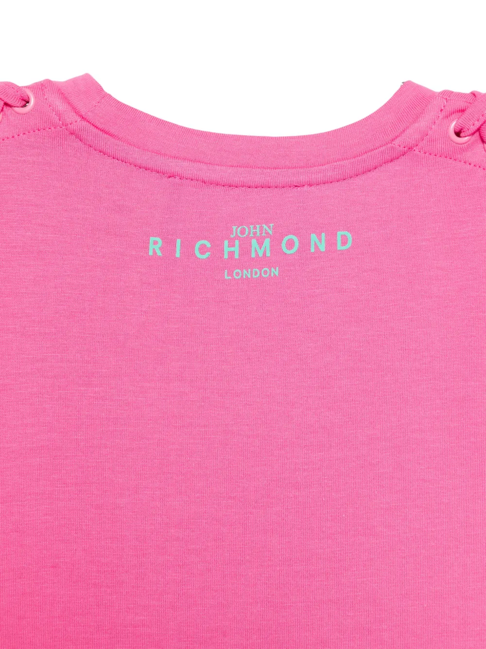 John Richmond Junior Jurk met logoprint Roze
