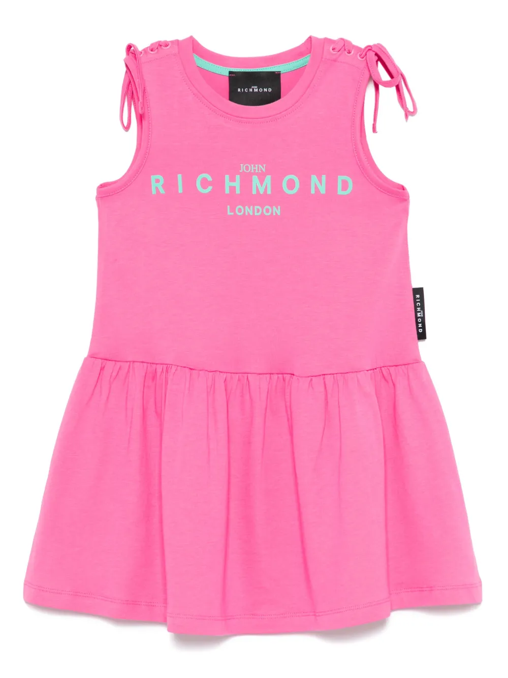 John Richmond Junior Jurk met logoprint Roze