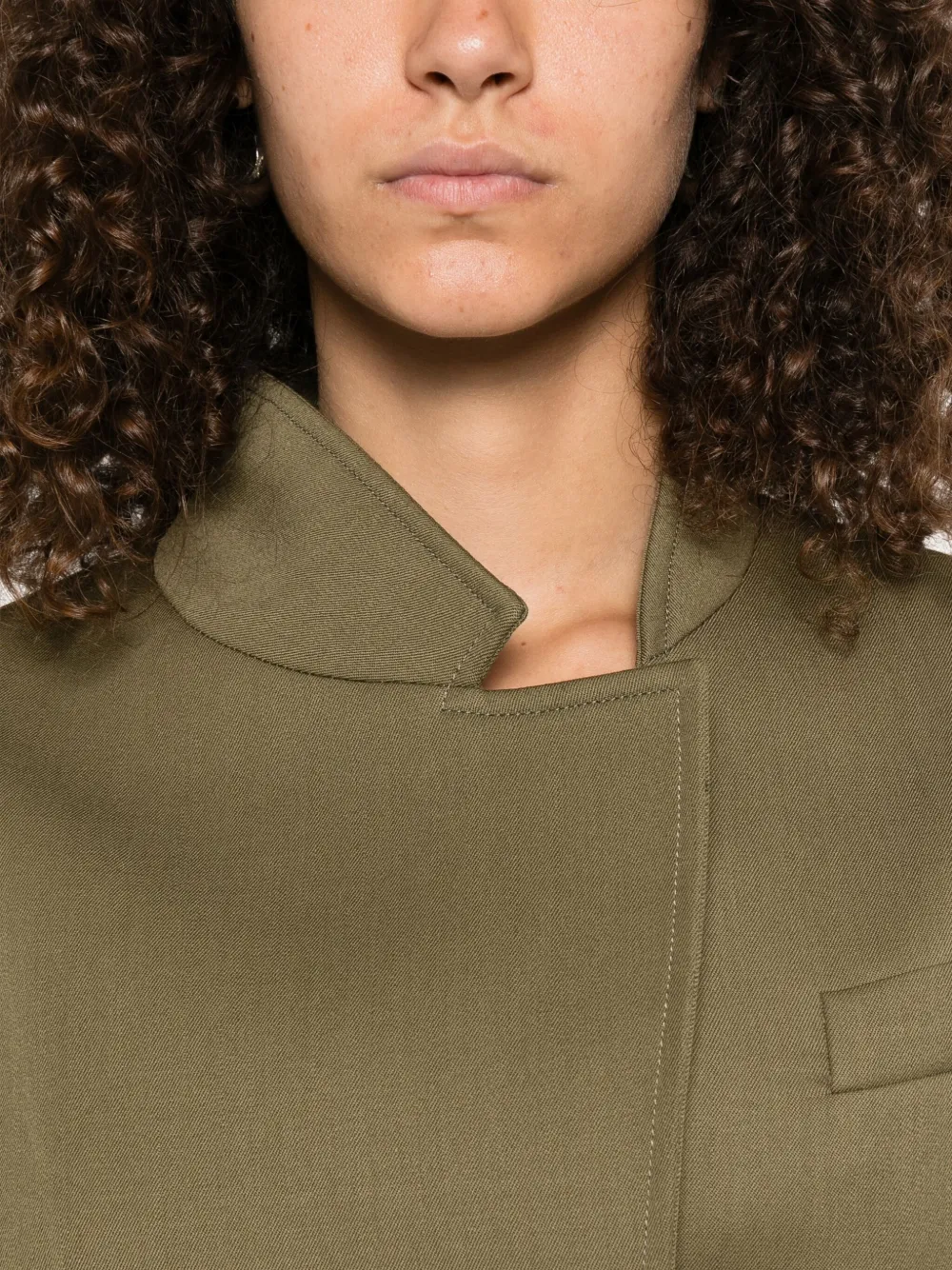 The Attico Blazer met enkele rij knopen Groen