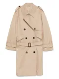 The Attico double-breasted trench coat - Neutrals