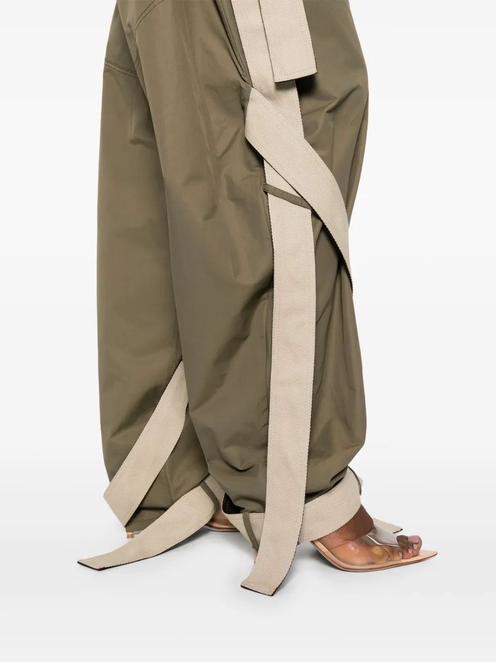The Attico multi-string trousers Groen