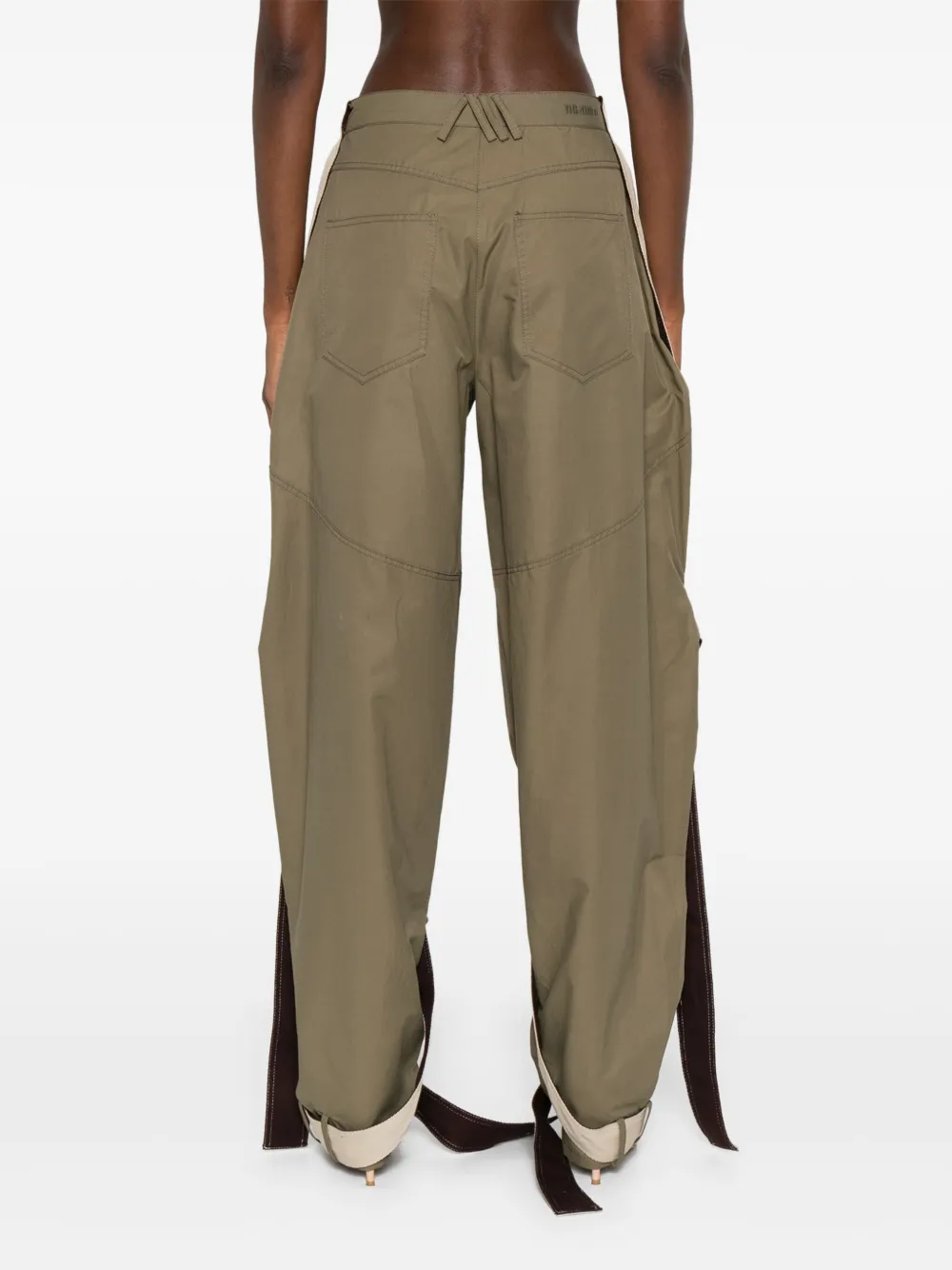 The Attico multi-string trousers Groen