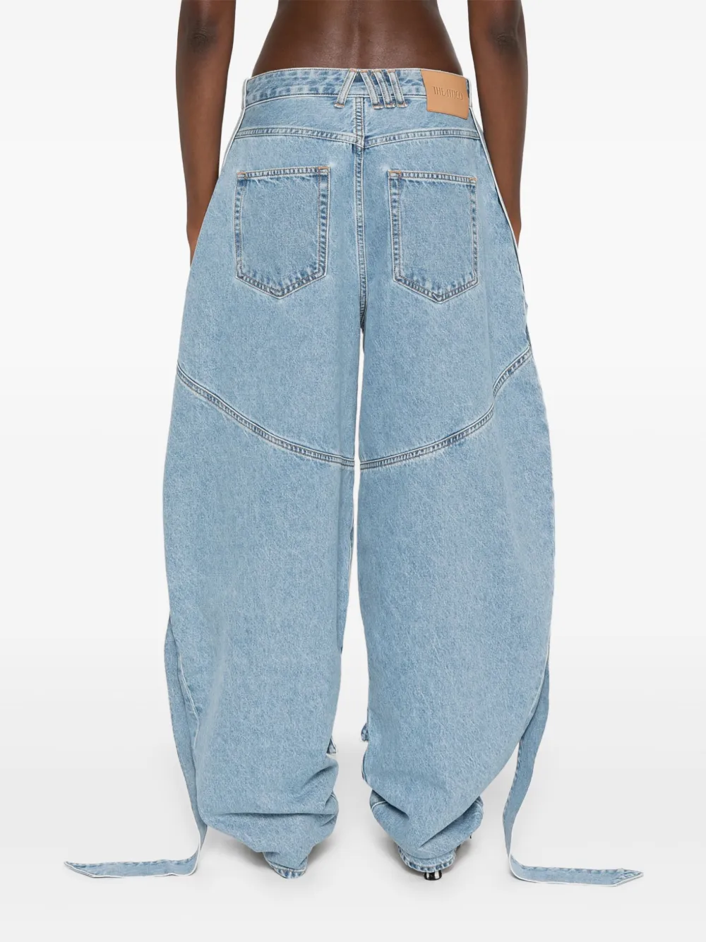 The Attico Jeans met meerdere kettingen Blauw