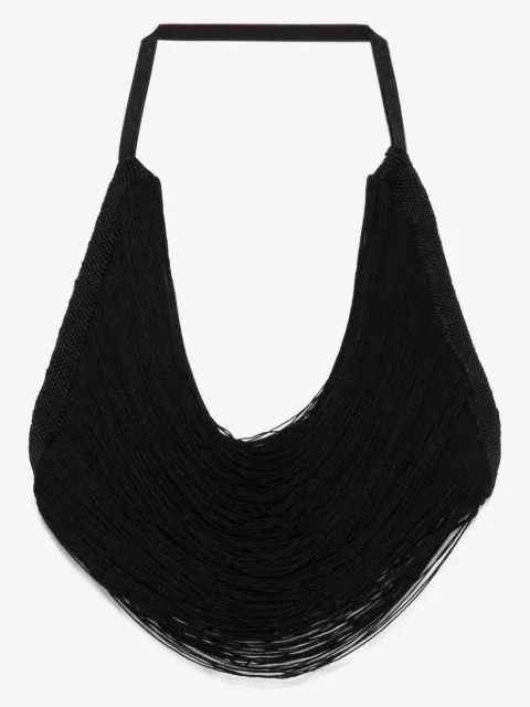 The Attico Blusa cropped com multi cordas