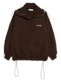 The Attico half zip-up jacket - Brown