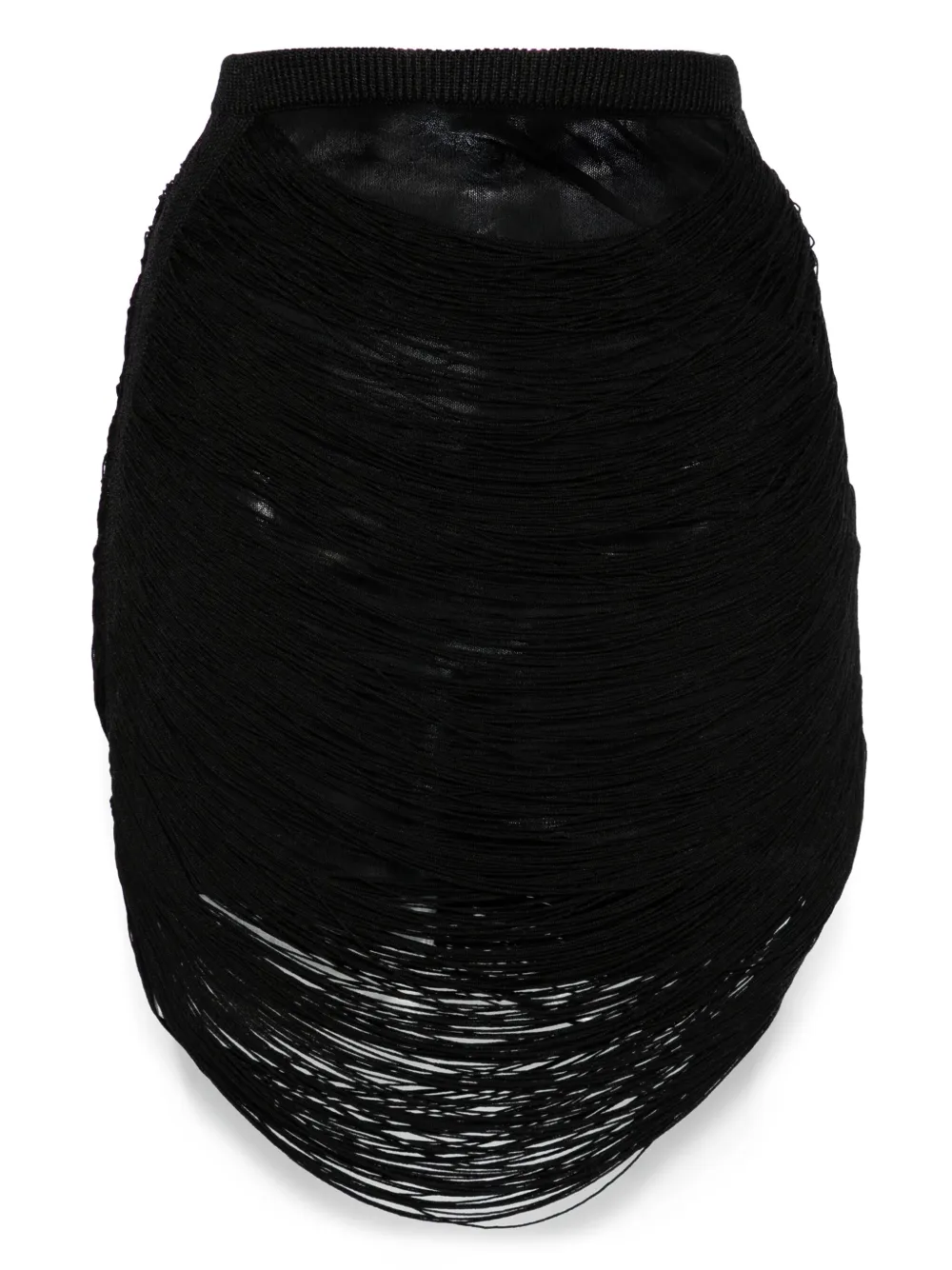 The Attico multi-strings mini skirt | Black | Image 1
