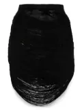 The Attico multi-strings mini skirt - Black