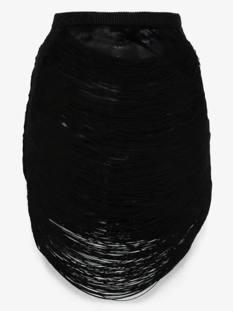 The Attico multi-strings mini skirt