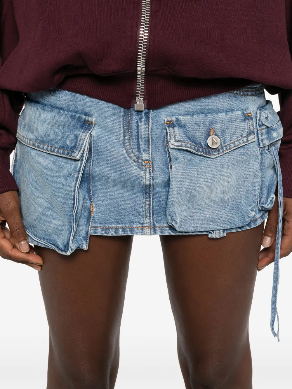 The Attico Fay mini skirt Blauw