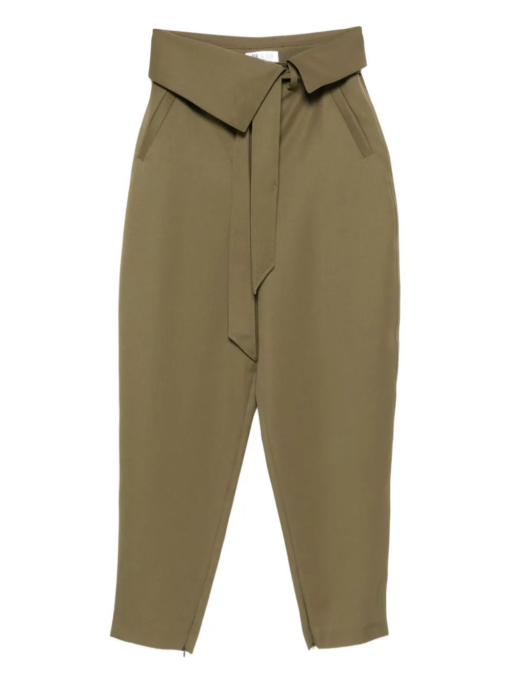 The Attico tapered trousers Groen