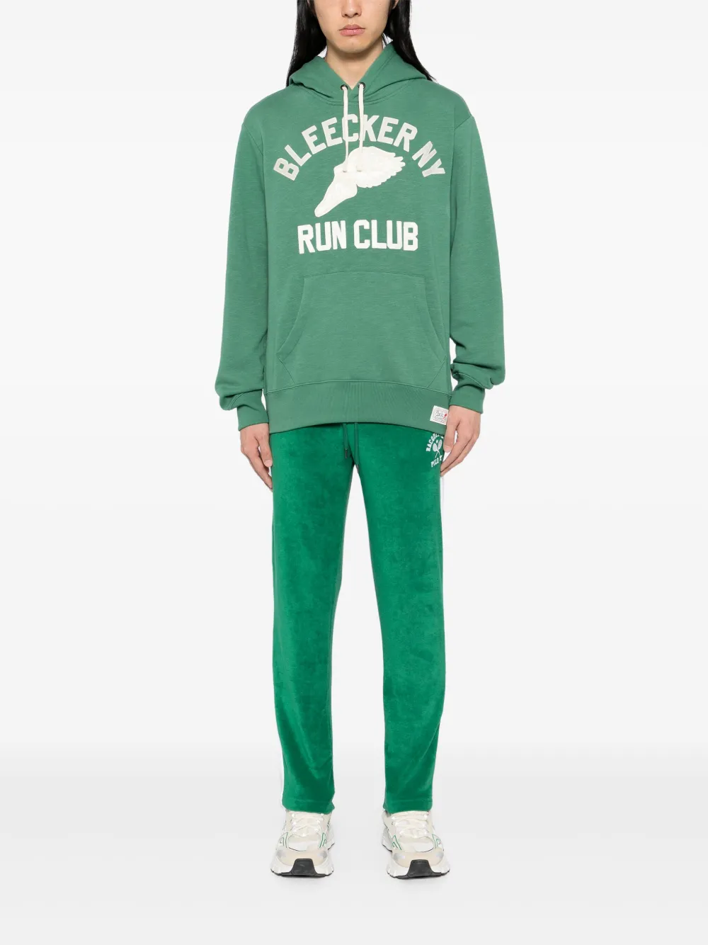Polo Ralph Lauren Slub fleece hoodie met grafische print Groen