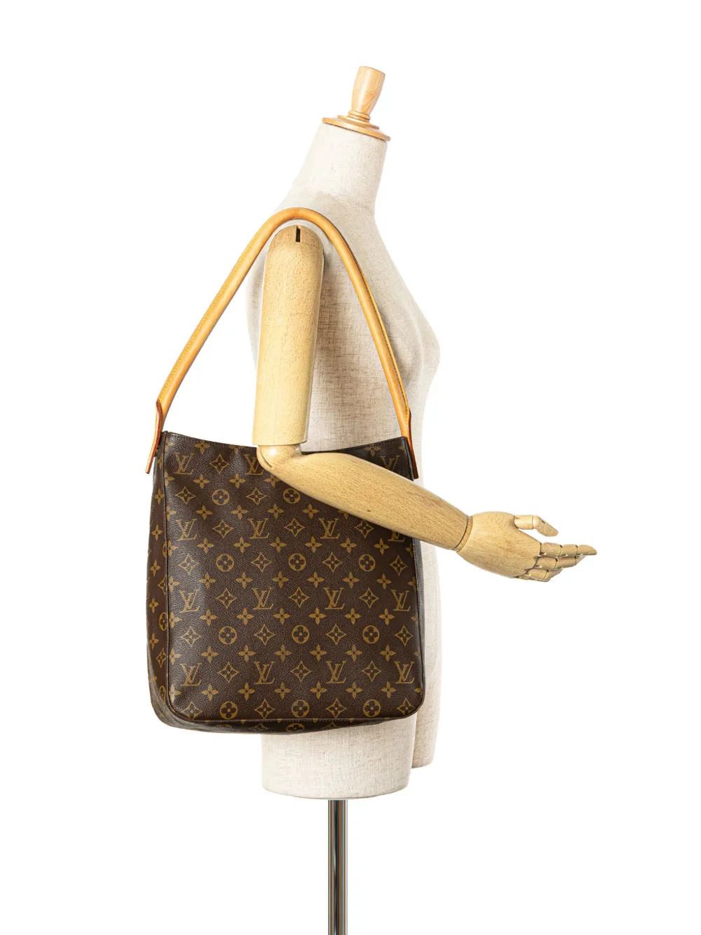 Louis Vuitton Pre-Owned 2002 Looping GM schoudertas met monogram - Bruin