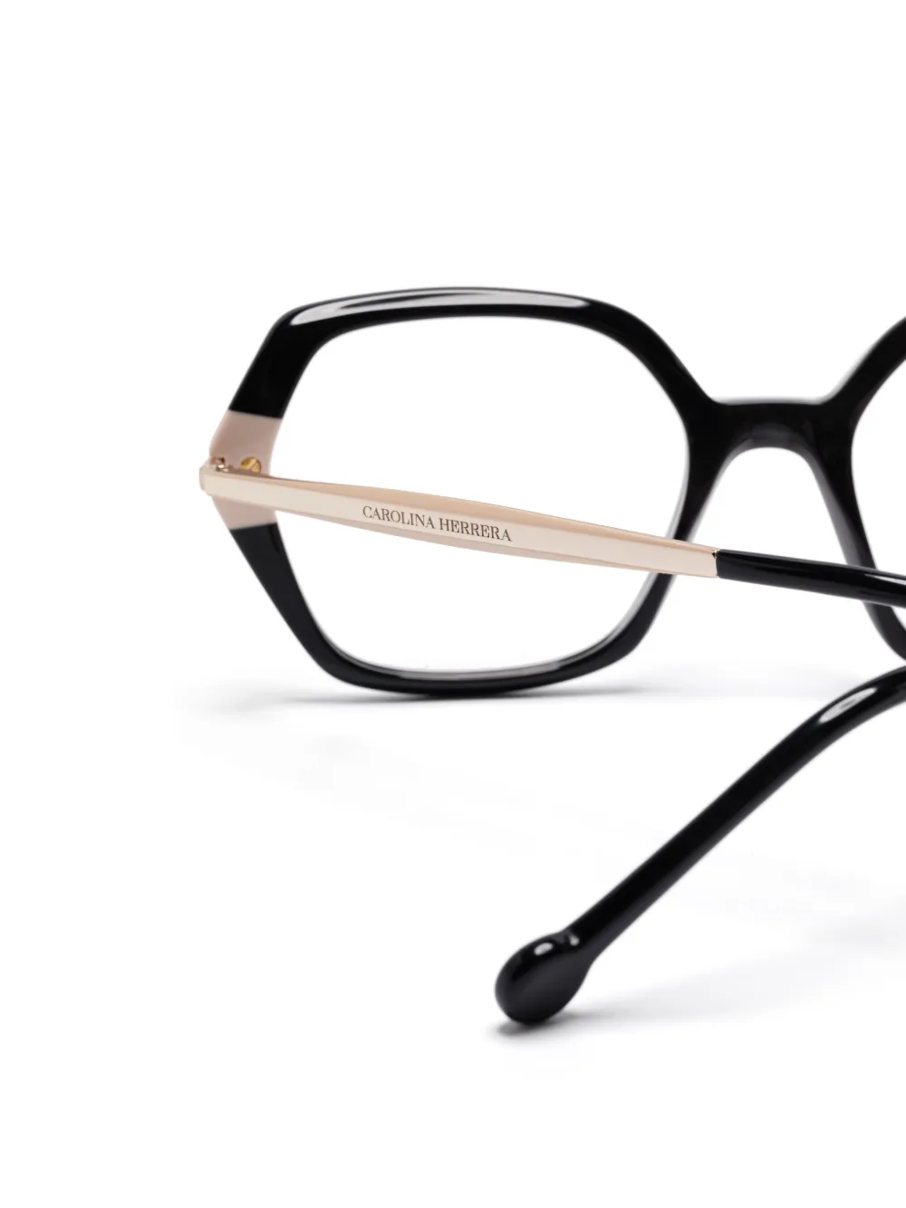 Carolina Herrera Geometric-frames Glasses In Black
