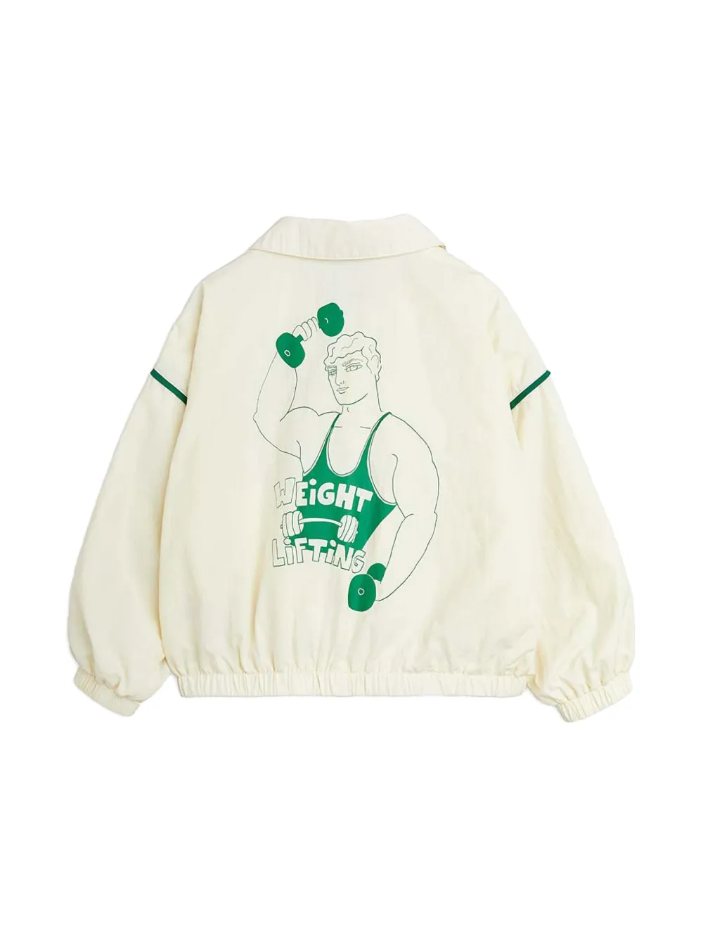 Mini Rodini logo-print bomber jacket - Beige