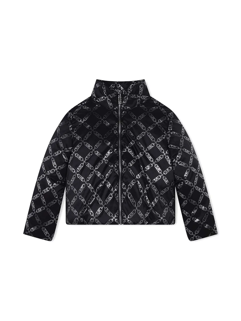 Michael Kors Chain-print Jacket In Black