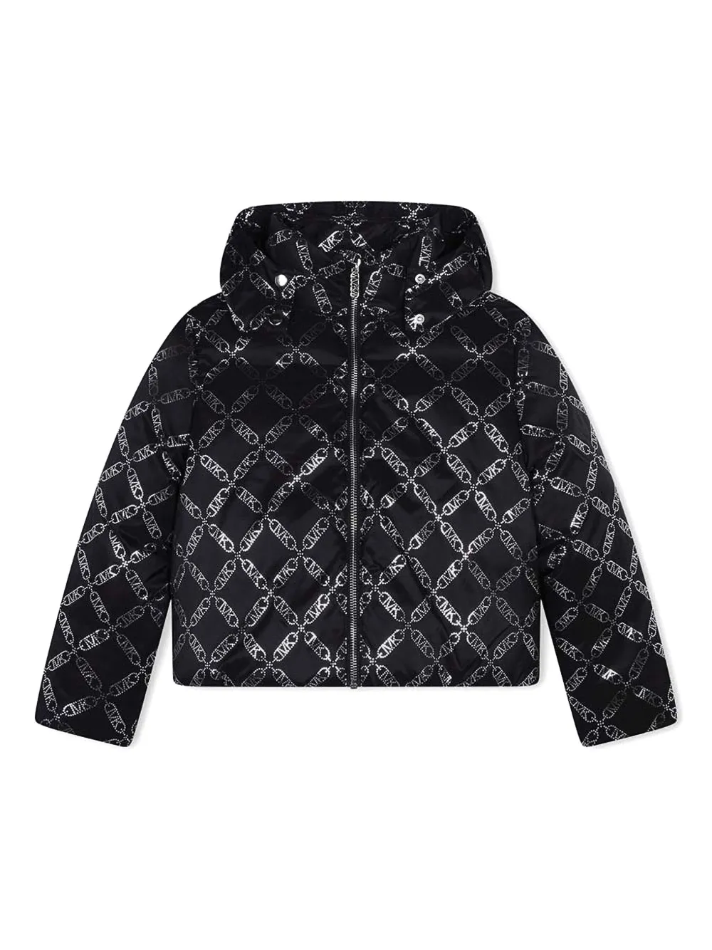 Michael Kors Babies' Chain-print Jacket In Black
