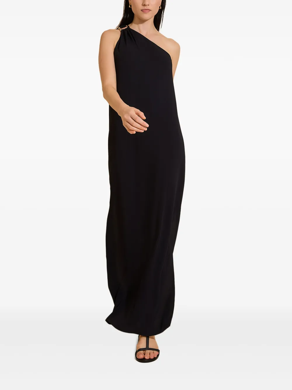 Lenny Niemeyer one-shoulder maxi dress - Zwart