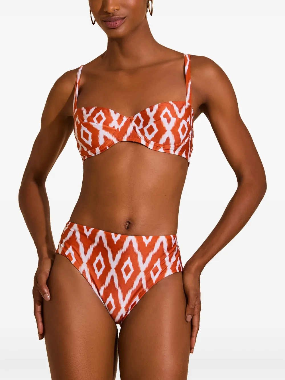 Lenny Niemeyer printed bikini briefs - Oranje