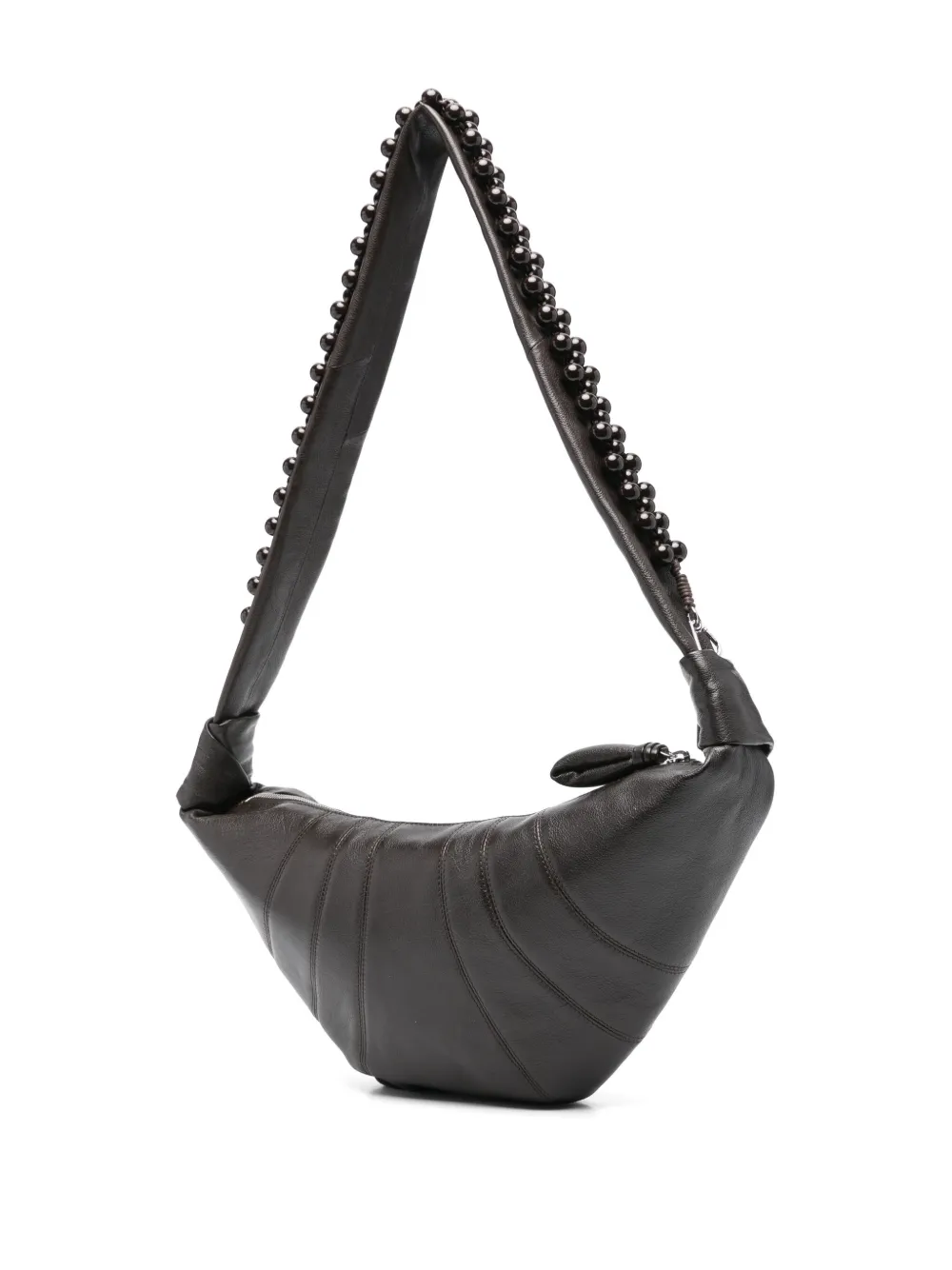 LEMAIRE Medium Pearls Croissant schoudertas Bruin