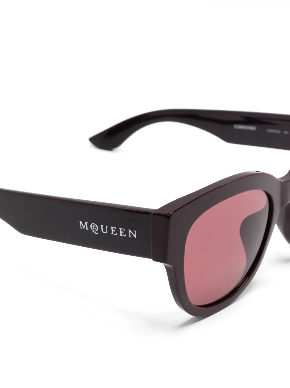 Alexander McQueen Zonnebril met cat-eye montuur Rood