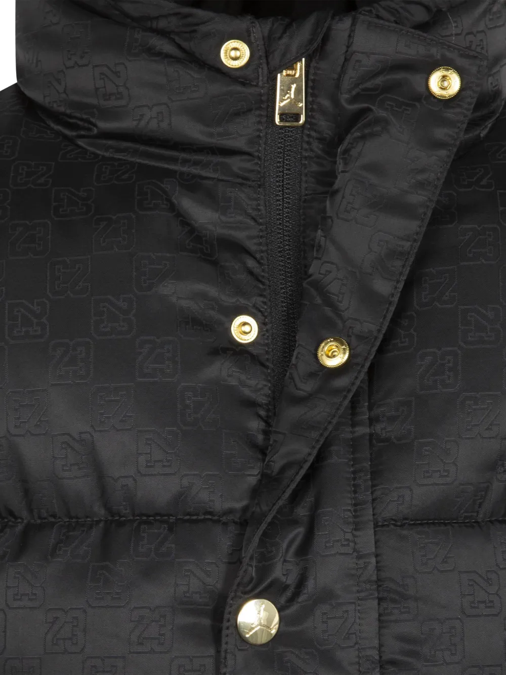 Jordan Kids Gewatteerd jack met capuchon Zwart