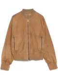 Salvatore Santoro suede bomber jacket - Brown