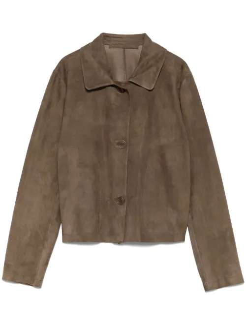 Veste crop en daim - Salvatore Santoro - Modalova