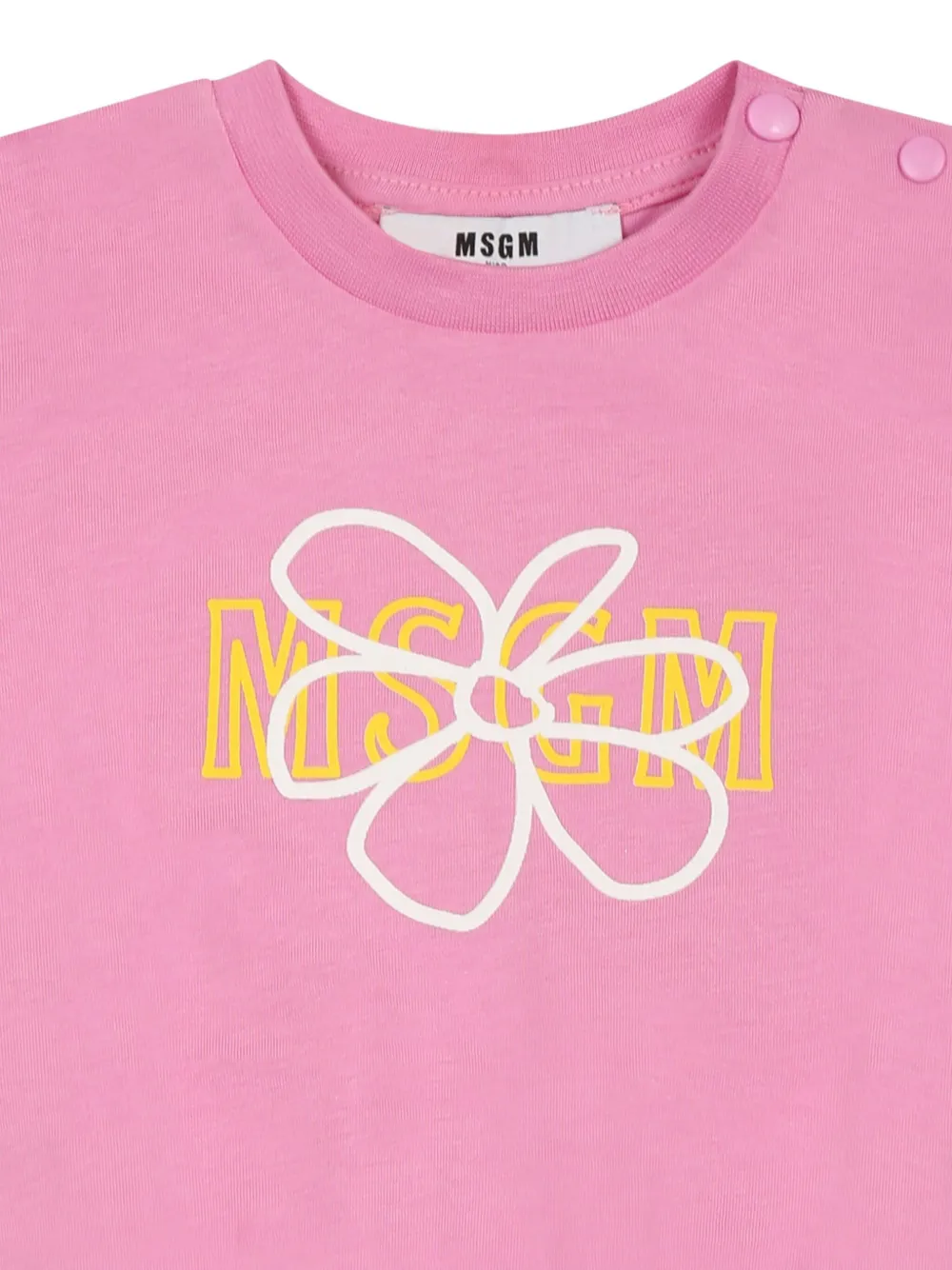MSGM Kids Jurk met logoprint Groen