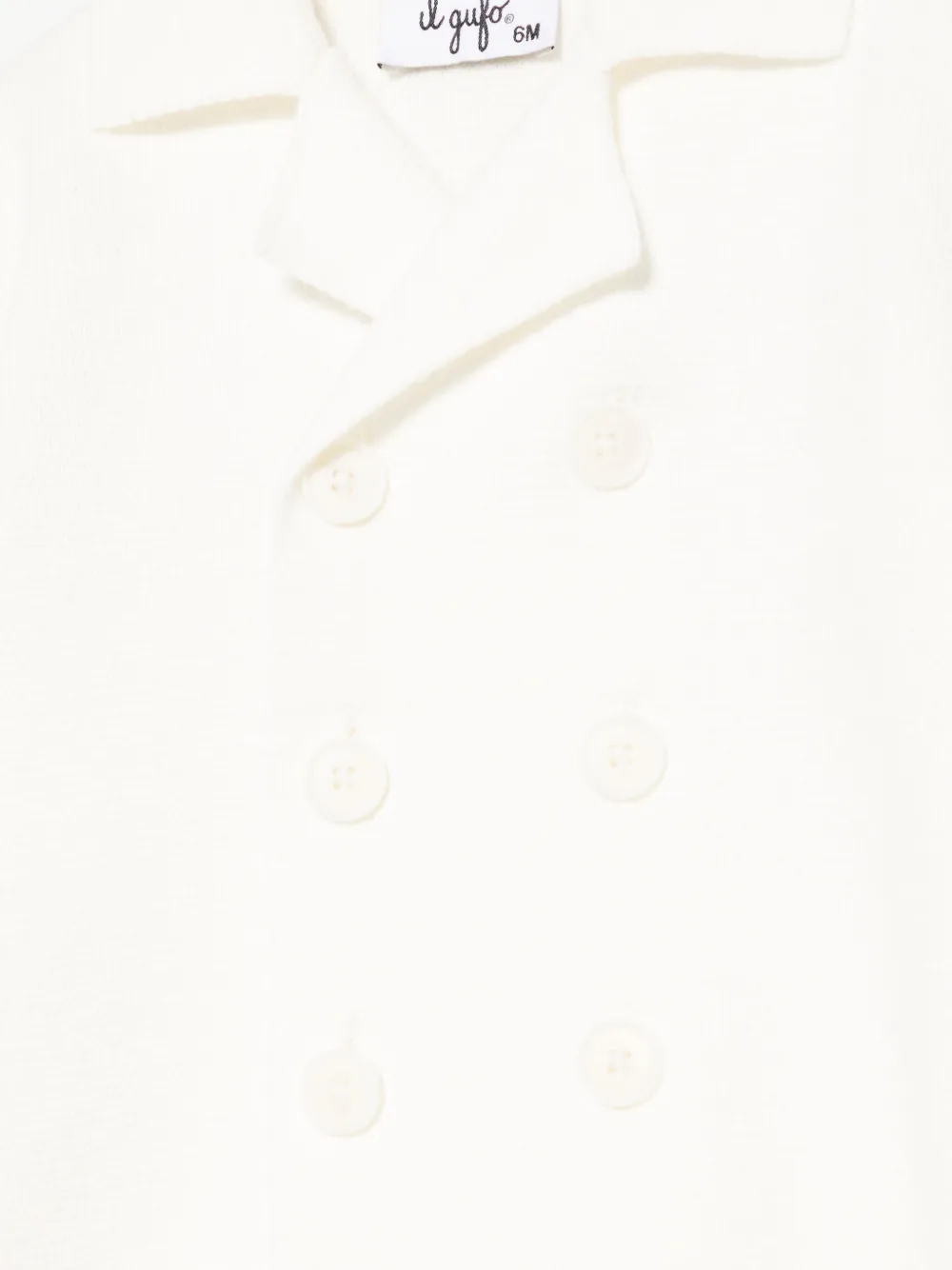 Il Gufo Katoenen vest Wit
