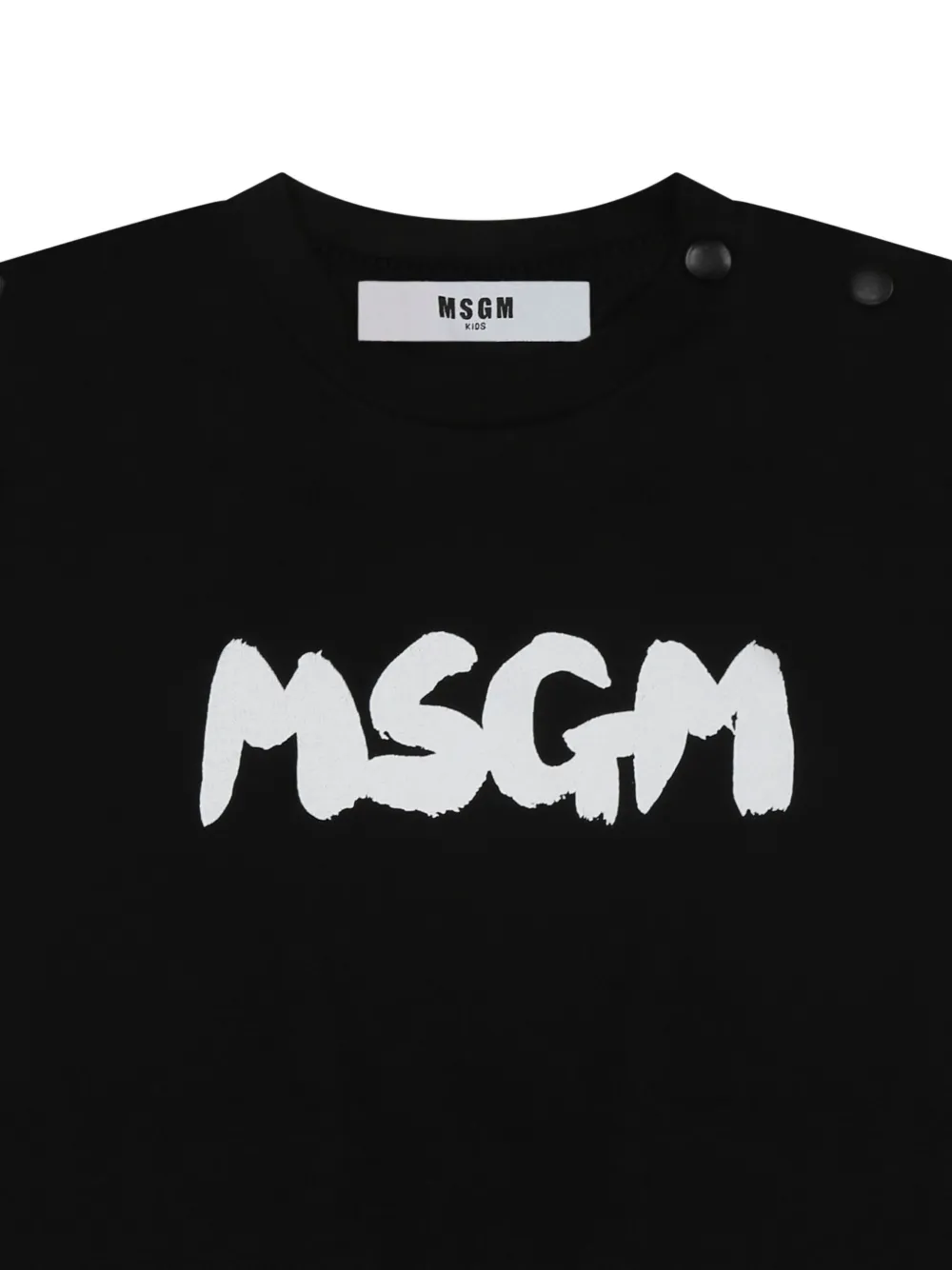 MSGM Kids T-shirt met logoprint Zwart