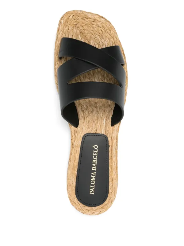 Paloma Barcelo Black Leather Slide Sandals Paloma Barceló Sandals in Black | Lyst main image 2