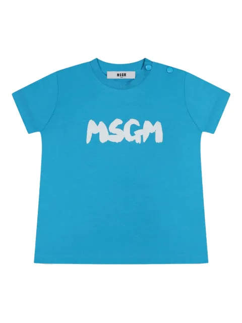 MSGM Kids playera con logo estampado