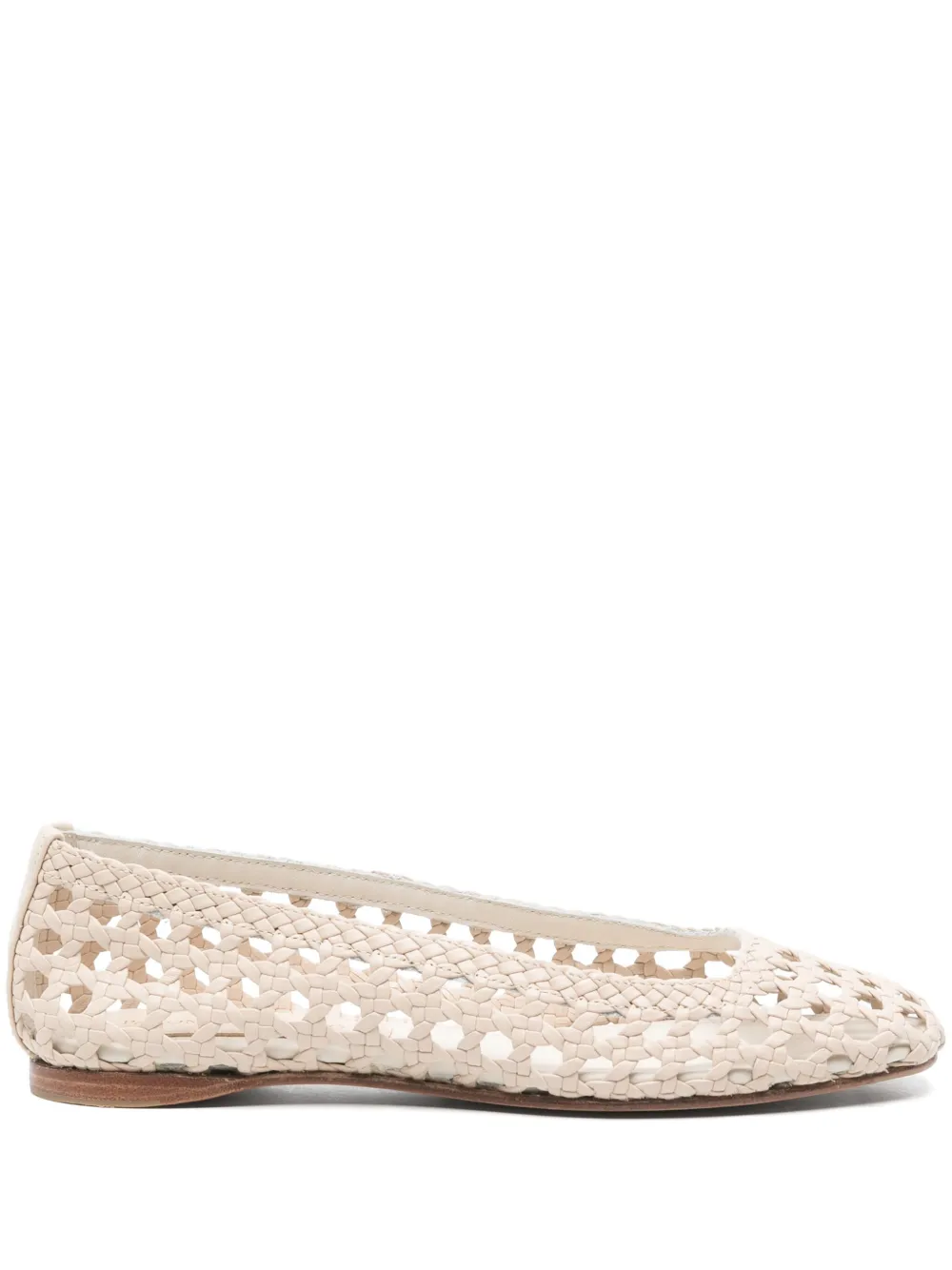 Shell ballet flats