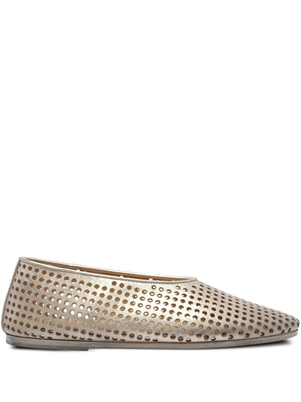 Marsèll pointed-toe ballerina shoes Gold