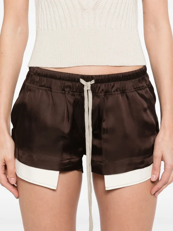 Rick Owens Fog Boxer ショートパンツ | ブラウン | FARFETCH JP Rick Owens Fog Boxer ショートパンツ | ブラウン | FARFETCH JP